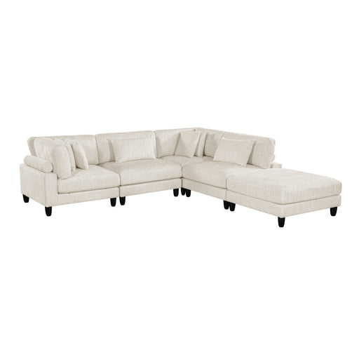 ;Robstown-(5)5-Piece Modular Sectional with Ottoman image