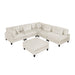 ;Robstown-(6)6-Piece Modular Sectional with Ottoman image