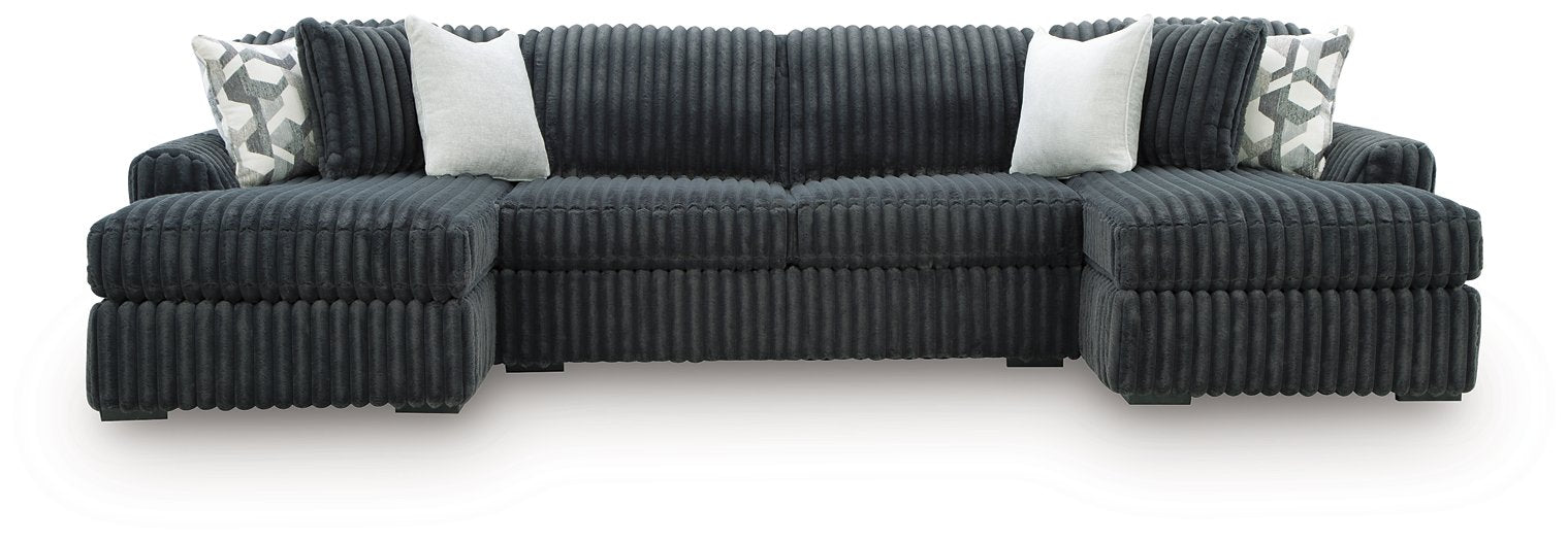 Midnight-Madness Double Chaise 3-Piece Sectional - Big's Furniture (NV) - Multi Location