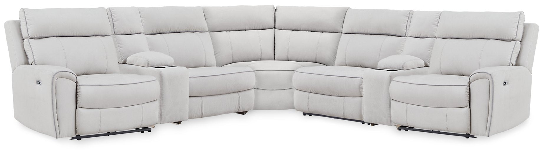 Social Pointe Reclining Sectional with Storage Consoles - Big's Furniture (NV) - Multi Location
