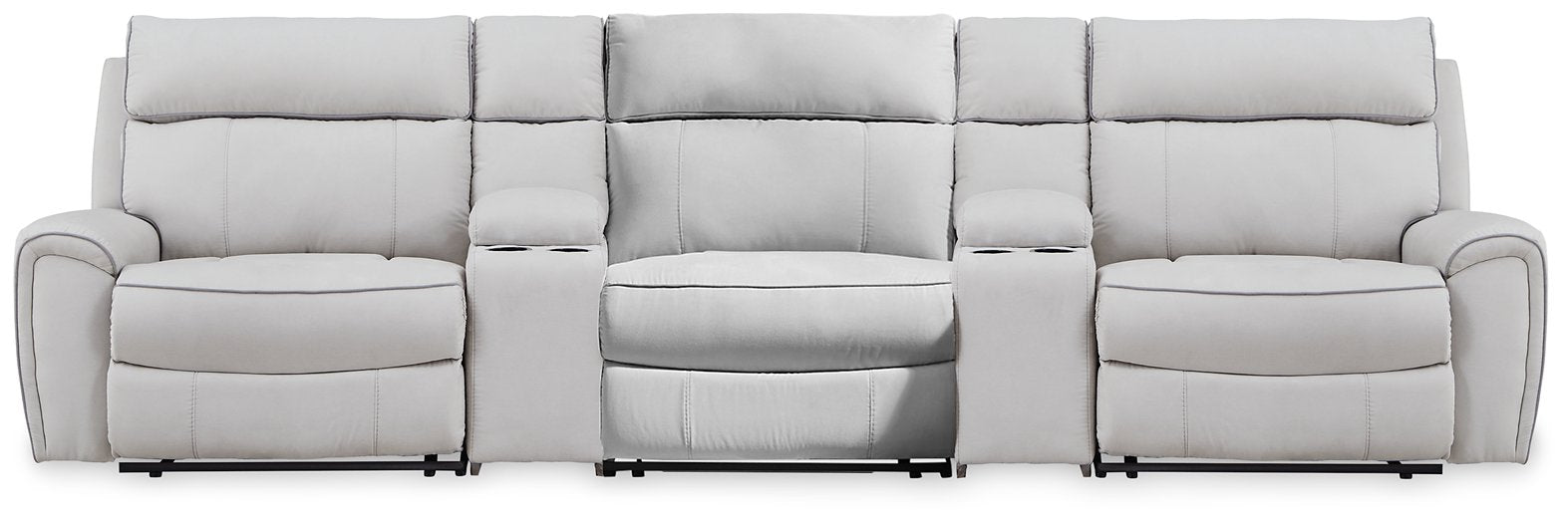 Social Pointe Reclining Sectional with Storage Consoles - Big's Furniture (NV) - Multi Location