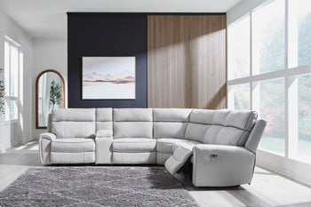 Social Pointe Reclining Sectional with Storage Consoles - Big's Furniture (NV) - Multi Location