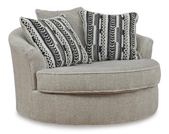 Calnita Oversized Swivel Accent Chair - Big's Furniture (NV) - Multi Location