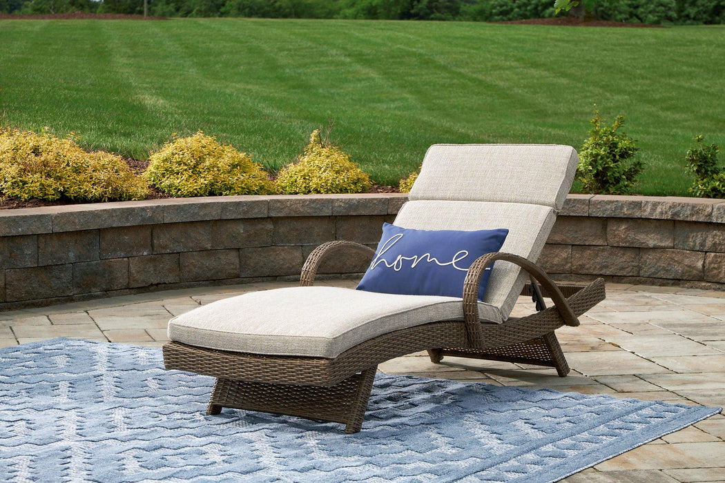 Beachcroft Outdoor Chaise Lounge with Cushion - Big's Furniture (NV) - Multi Location