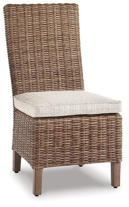 Beachcroft Outdoor Side Chair with Cushion (Set of 2) - Big's Furniture (NV) - Multi Location