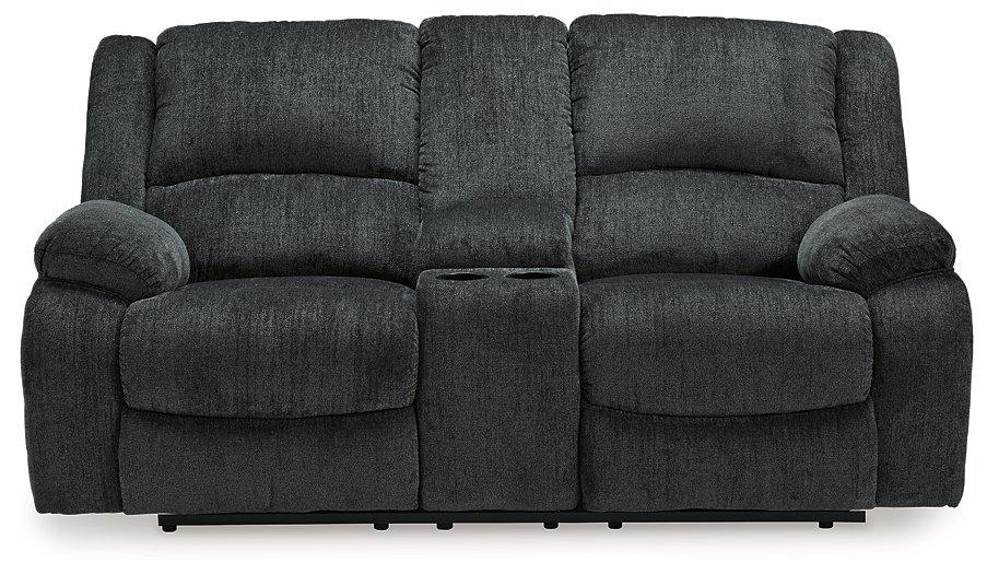Draycoll Reclining Loveseat with Console - Big's Furniture (NV) - Multi Location