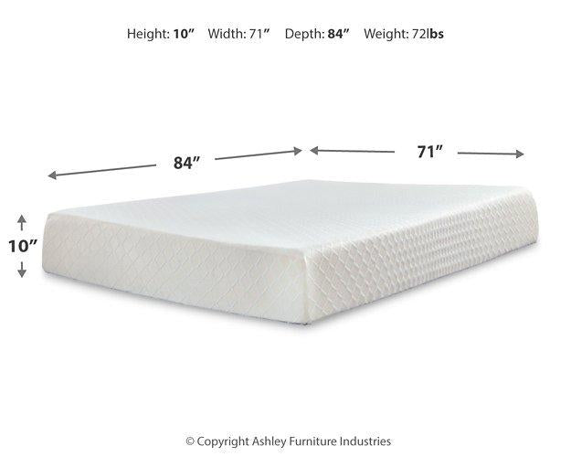 10 Inch Chime Memory Foam Mattress Set - Big's Furniture (NV) - Multi Location