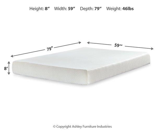 Chime 8 Inch Memory Foam Mattress in a Box - Big's Furniture (NV) - Multi Location