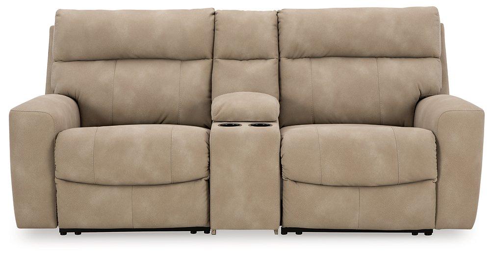Next-Gen DuraPella Power Reclining Sectional Loveseat with Console - Big's Furniture (NV) - Multi Location