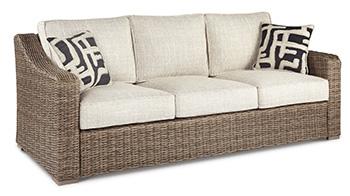 Beachcroft Outdoor Sofa with Cushion - Big's Furniture (NV) - Multi Location