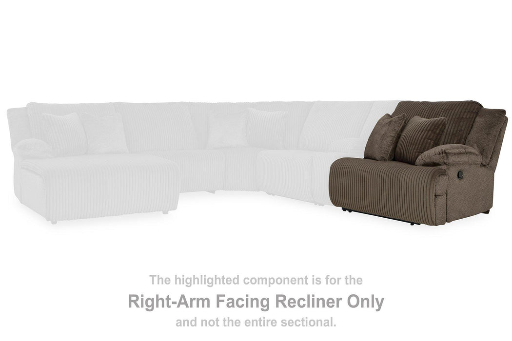 Top Tier Reclining Sectional with Chaise - Big's Furniture (NV) - Multi Location
