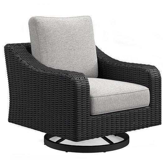 Beachcroft Outdoor Swivel Lounge with Cushion - Big's Furniture (NV) - Multi Location