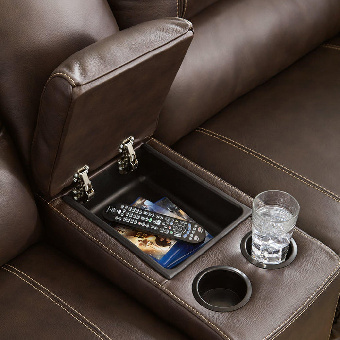 Dunleith Power Reclining Loveseat with Console - Big's Furniture (NV) - Multi Location