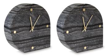 Janmour Table Clock (Set of 2) - Big's Furniture (NV) - Multi Location