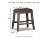 Caitbrook Counter Height Upholstered Bar Stool - Big's Furniture (NV) - Multi Location