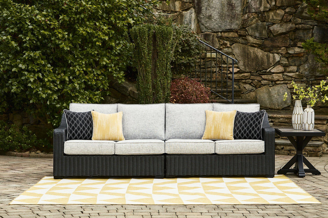 Beachcroft 2-Piece Outdoor Loveseat with Cushion - Big's Furniture (NV) - Multi Location