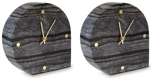 Janmour Table Clock (Set of 2) - Big's Furniture (NV) - Multi Location