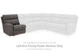 Next-Gen DuraPella Power Reclining Sectional Loveseat with Console - Big's Furniture (NV) - Multi Location