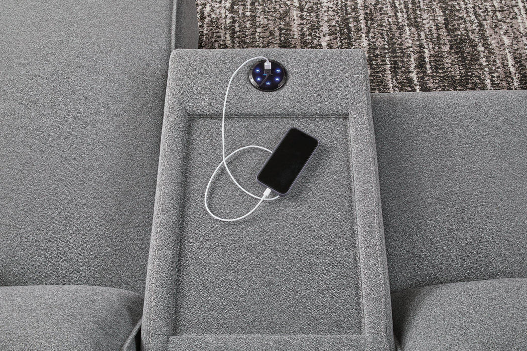 Modmax II Power Reclining Sectional with Audio Consoles - Big's Furniture (NV) - Multi Location