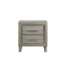 Lennox 2 Drawer Nightstand-Gray