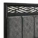 Obsidian 6/6-6/0 Ek/Wk Headboard, Footboard & Slats-Black