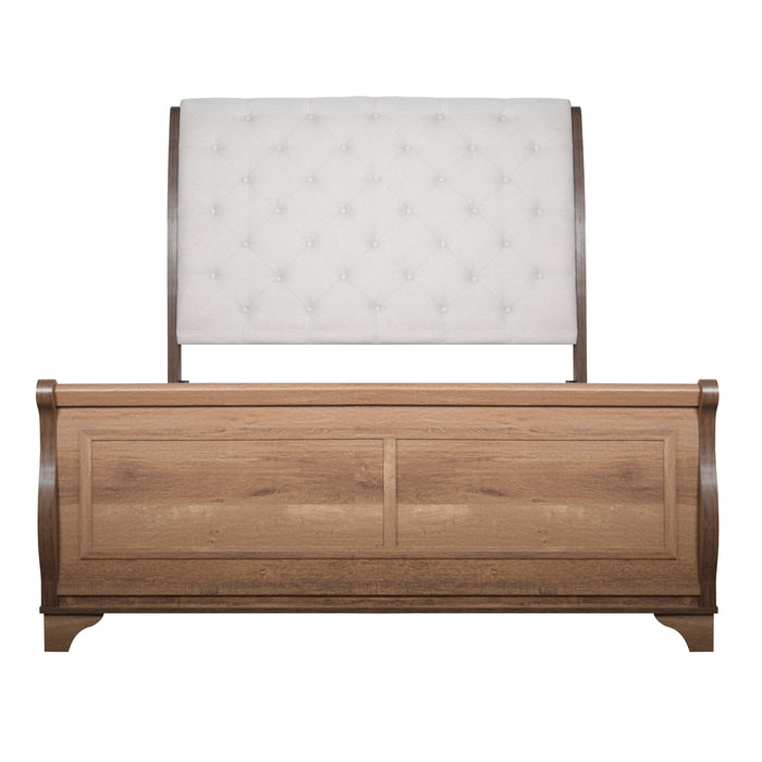 Coventry Hall 6/6 Ek Hb, Fb And Slats-Pecan