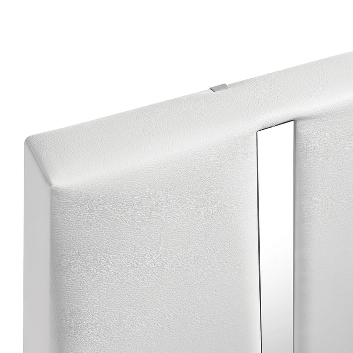 Europa 5/0 Q Headboard, Footboard & Slats-White