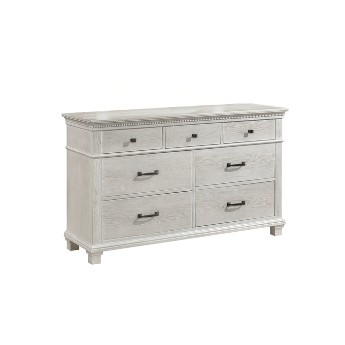 silver gray dresser Furniture of America Daphne 8 Drawer Dresser in Weathered Gray CM7556D