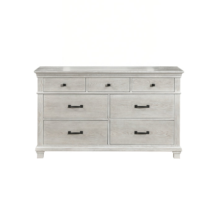 gray silver dresser Furniture of America Gelmore Adult Glam 6-Drawer Dresser, Silver