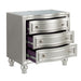 Reflections Nightstand W/Mirrored Top-Silver