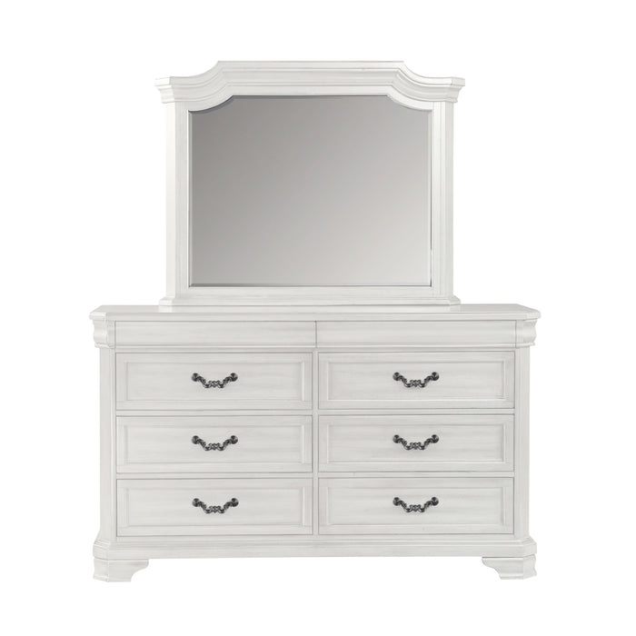 Lyndhurst Landscape Mirror- Vintage White
