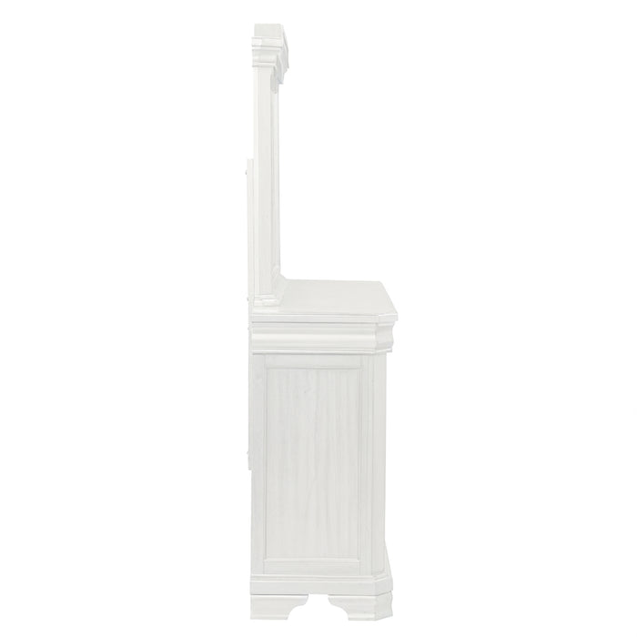 Lyndhurst Landscape Mirror- Vintage White