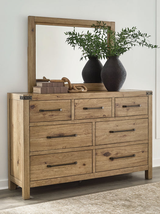 Ridgester Dresser and Mirror - Big's Furniture (NV) - Multi Location