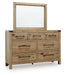 Ridgester Dresser and Mirror - Big's Furniture (NV) - Multi Location