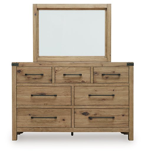 Ridgester Dresser and Mirror - Big's Furniture (NV) - Multi Location