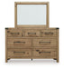 Ridgester Dresser and Mirror - Big's Furniture (NV) - Multi Location