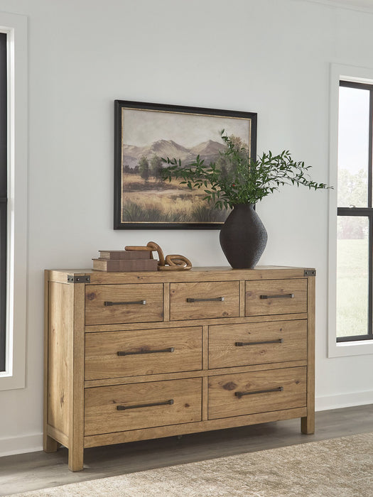 Ridgester Dresser and Mirror - Big's Furniture (NV) - Multi Location