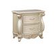 Monique Nightstand W/Marble Top-Champagne
