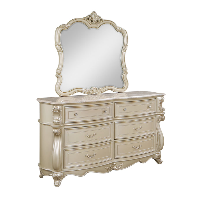 dresser champagne LYSSA CHAMPAGNE DRESSER Ivan Smith Furniture