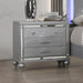 Valentino Nightstand-Silver