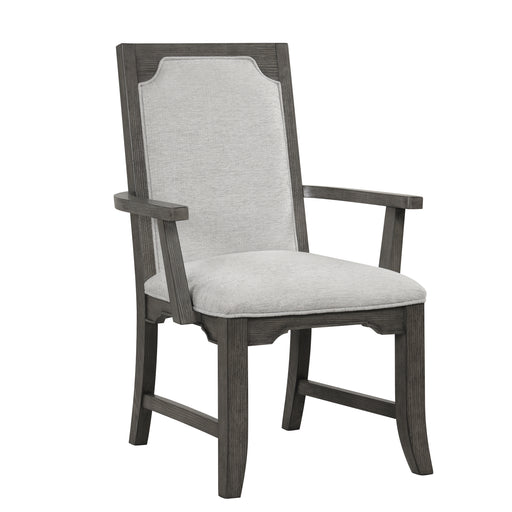 Lisbon Dining Arm Chair (2 Per Carton)-Gray