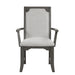 Lisbon Dining Arm Chair (2 Per Carton)-Gray