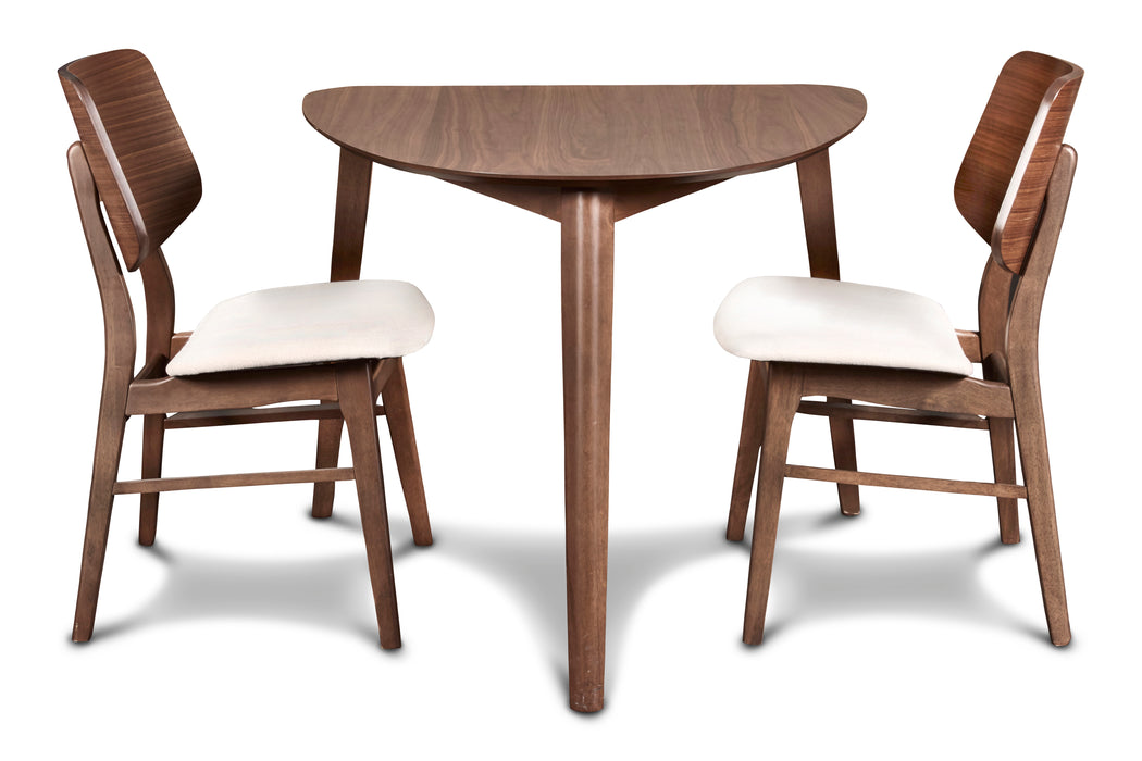 Oscar Corner Table-Walnut