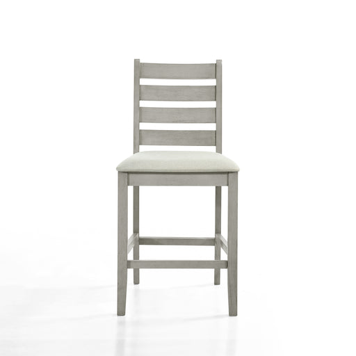 Pascal Ladderback Counter Chair (2 Per Carton)-Driftwood