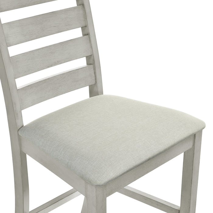 Pascal Ladderback Counter Chair (2 Per Carton)-Driftwood