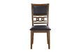 Gia 5 Pc 47" Round Dining Table & 4 Chairs-Brown