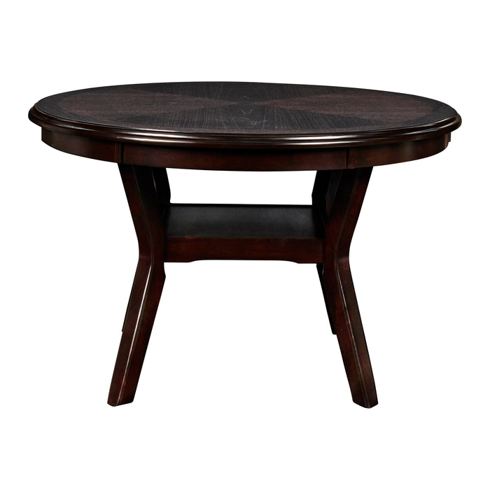 Gia 5 Pc 47" Round Dining Table & 4 Chairs-Ebony