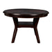Gia 5 Pc 47" Round Dining Table & 4 Chairs-Ebony