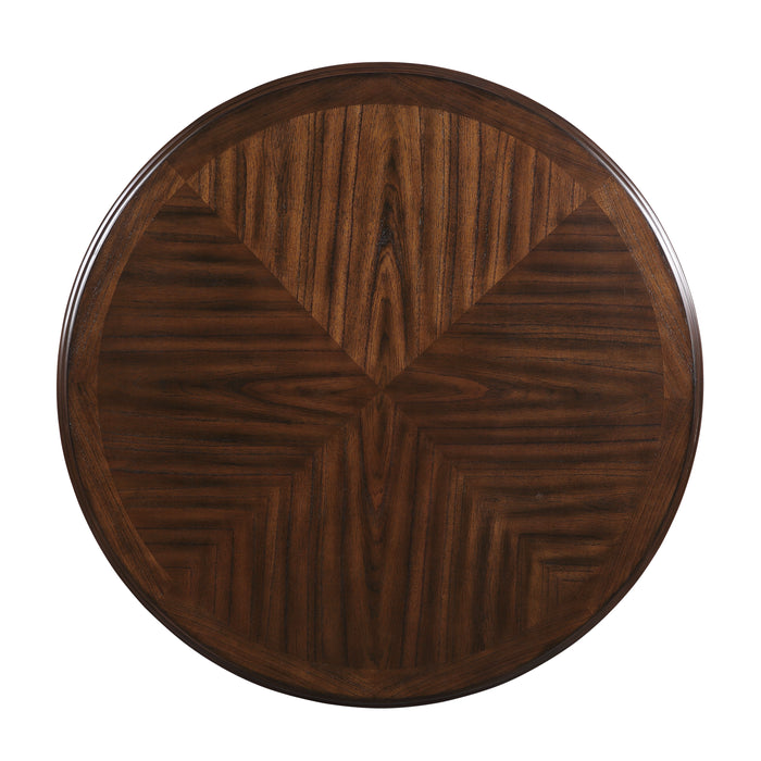 Cori Round Dining 5 Pc Set-Brown Cherry