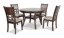Mitchell 5 Pc Dining Set-Brown Cherry